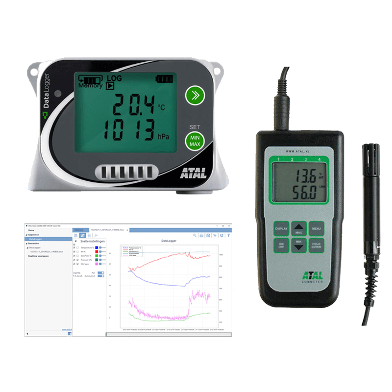 Afbeelding voor categorie Atmosferische druk dataloggers